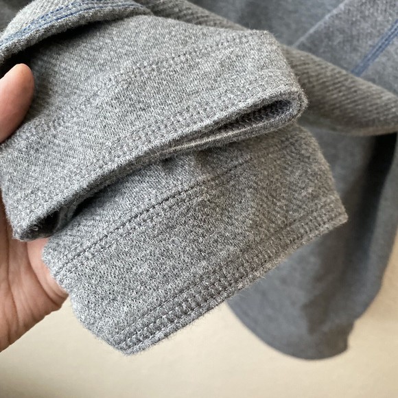 Tommy Bahama Mens Sweater Size Large Cotton Quarter Zip Pullover Gray - Picture 4 of 10